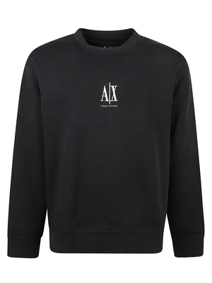 FELPA UOMO GIROCOLLO - ARMANI EXCHANGE <BR/> XM000368 AF10818UC001 Black ARMANI EXCHANGE
