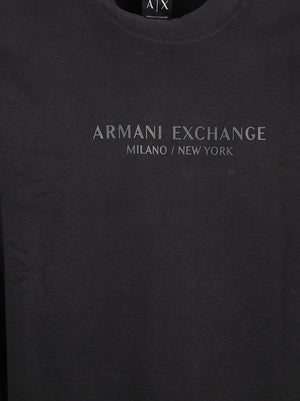 FELPA UOMO GIROCOLLO - ARMANI EXCHANGE XM001284 AF20934UC001 Black ARMANI EXCHANGE
