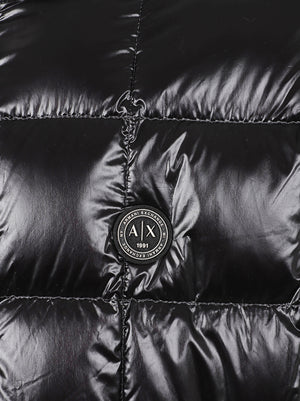 GIACCA UOMO PIUMINO LUCIDO DOWN JACKET - ARMANI EXCHANGE XM003474 AF23755UC001 Black ARMANI EXCHANGE