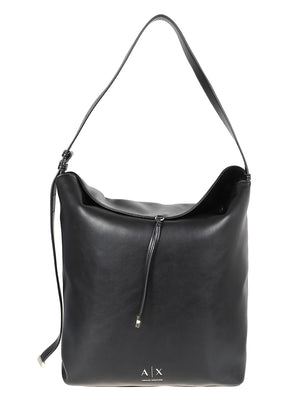 BORSA A SPALLA DONNA ALICE HOBO- ARMANI EXCHANGE XW002989 AF19902UC001 Black ARMANI EXCHANGE