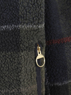 GIACCA KIRKLESS FLEECE - BARBOUR <BR/> LFL0090 TN43 SHADOW CLASSIC TARTAN BARBOUR