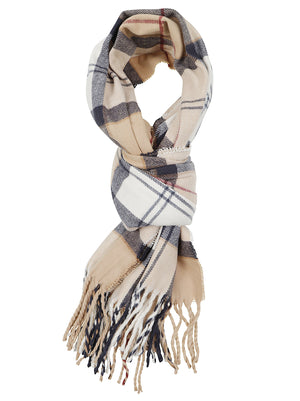 SET CAPPELLO E SCIARPA<BR/> LGS0054 BE31 HESSIAN TARTAN BARBOUR
