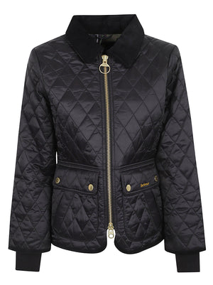GIACCA DONNA TRAPUNTATA LQU1765 BK91 BLACK-CLASSIC BARBOUR