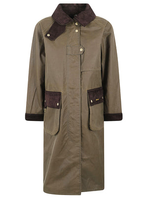 GIACCA KIRLESS WAX - BARBOUR LWX1570 SN91 BEECH-ANCIENT BARBOUR