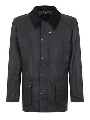 GIACCA UOMO CERATA<BR/> MWX0339 NY92 NAVY BARBOUR
