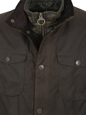 GIACCA UOMO IMPERMEABILE CERATA<BR/> MWX0700 OL51 Olive BARBOUR