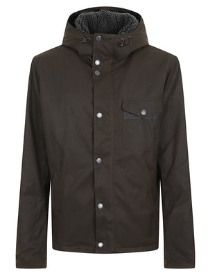 GIACCA UOMO CERATACON CAPPUCCIO MWX1372 OL51 Olive BARBOUR INTERNATIONAL