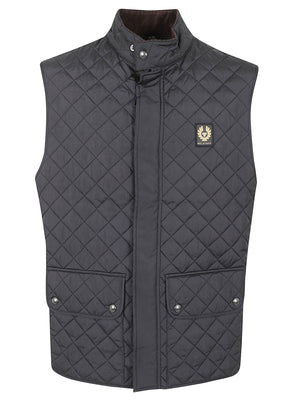 GIACCA UOMO SMANICATA GILET ICON - BELSTAFF<BR/> BL105295 BLACK Black BELSTAFF