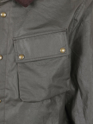 GIACCA UOMO GROUND - BELSTAFF BL105804 FDOLI FADED OLIVE BELSTAFF