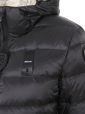 GIACCA DONNA CON CAPPUCCIO FISSO CHARME - BLAUER 26WBLDC03037 006047999EI Nero BLAUER