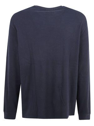 MAGLIA UOMO MANICA LUNGA NIDO D'APE - CALVIN KLEIN JEANS LV040EM217 CEF Dark Sapphire CALVIN KLEIN