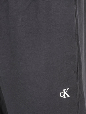 PANTALONE TUTA UOMO EU 350TERRY MONOGRAM - CALVIN KLEIN JEANS LV04RD241G UB1 Black CALVIN KLEIN