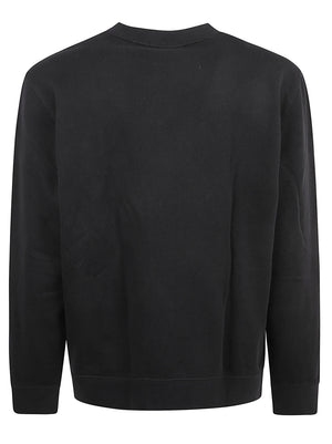 FELPA UOMO GIROCOLLO LS 350TERRY LOGO - CALVIN KLEIN JEANS<BR/> LV04RG278G UB1 Black CALVIN KLEIN