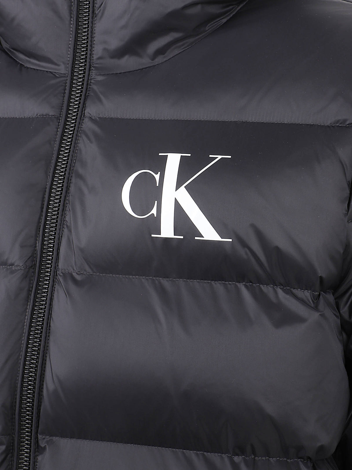 GIACCA UOMO IMBOTTITA CON CAPPUCCIO - CALVIN KLEIN JEANS<BR/> LV04RG513G UB1 Black CALVIN KLEIN