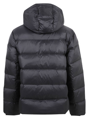 GIACCA UOMO CON CAPPUCCIO NYLON COLORBLOCK - CALVIN KLEIN JEANS<BR/> LV04RH502G UB1 Black CALVIN KLEIN