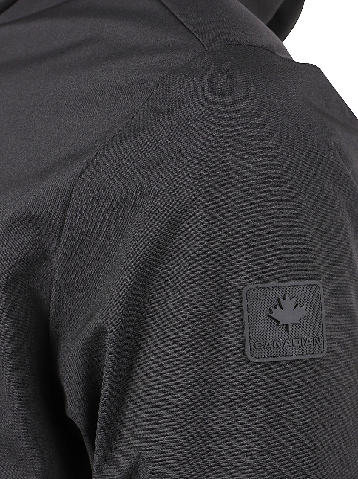 GIACCA UOMO CON CAPPUCCIO CARIGNAN - CANADIAN<BR/> G224390 BKBK CANADIAN