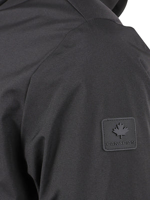 GIACCA UOMO CON CAPPUCCIO CARIGNAN - CANADIAN<BR/> G224390 BKBK CANADIAN