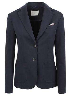 GIACCA BLAZER DONNA SLIM FIT FLEECE - CIRCOLO 1901 <BR/> FD4040 851 Blu notte CIRCOLO