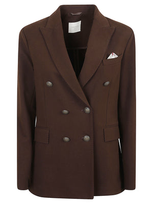 GIACCA BLAZER DONNA DOPPIOPETTO DOUBLE BREASTED - CIRCOLO 1901 FD4049 1125 CORTECCIA CIRCOLO