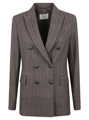 GIACCA BLAZER DONNA DOPPIOPETTO DOUBLE BREASTED - CIRCOLO 1901 FD4127 CORTE CORTECCIA CIRCOLO