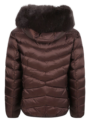 GIACCA IMBOTTITA DONNA CON CAPPUCCIO - COLMAR 22000019E 2YO790 BLACK COFFE COLMAR