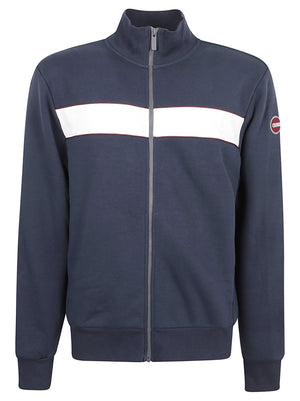 FELPA UOMO CON ZIP STANDING COLLAR HERITAGE - COLMAR 62000018 3LN68 NAVY-TOFU-BRICK COLMAR