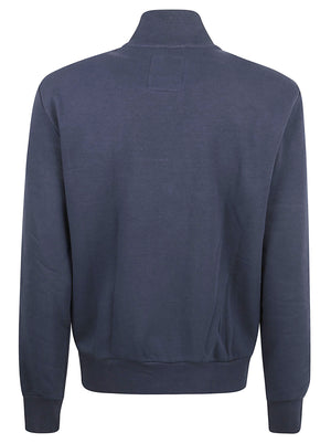 FELPA UOMO CON ZIP STANDING COLLAR HERITAGE - COLMAR 62000018 3LN68 NAVY-TOFU-BRICK COLMAR