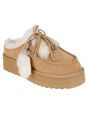 SCARPA SABOT DONNA CON PELO - COLORS OF CALIFORNIA HC.SHEARPLA05 TAN COLORS OF CALIFORNIA