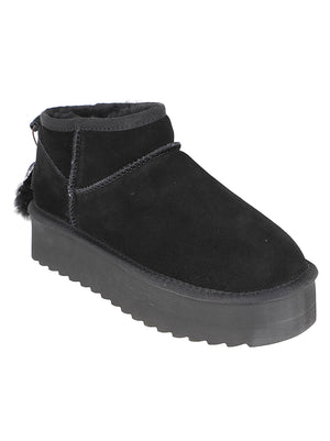 STIVALETTO DONNA CON PELO - COLORS OF CALIFORNIA <BR/> HC.SHEARPLA2 BLA COLORS OF CALIFORNIA