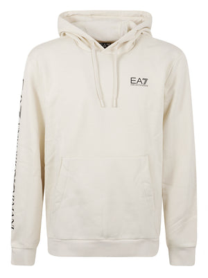FELPA UOMO CON CAPPUCCIO - EA7 7M000570 AF10377U1079 Almond Milk EA7