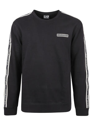 FELPA UOMO GIROCOLLO LOGO SERIES - EA7 <BR/> 7M002195 AF10377UC001 Black EA7