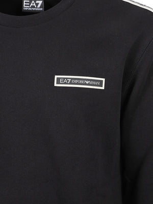 FELPA UOMO GIROCOLLO LOGO SERIES - EA7 <BR/> 7M002195 AF10377UC001 Black EA7