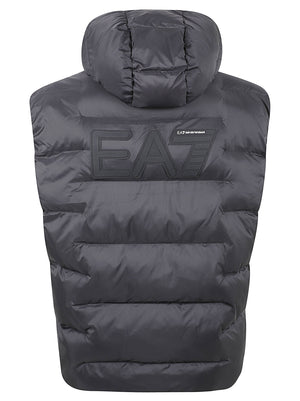 GIACCA UOMO SENZA MANICHE E CAPPUCCIO - EA7<BR/> 7M002386 AF15956UC001 Black EA7