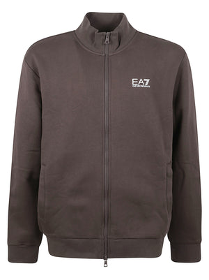 FELPA UOMO FULL ZIP - EA7 <BR/> 8NPM36 PJVTZU6027 MULCH EA7