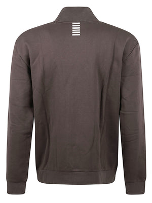 FELPA UOMO FULL ZIP - EA7 <BR/> 8NPM36 PJVTZU6027 MULCH EA7