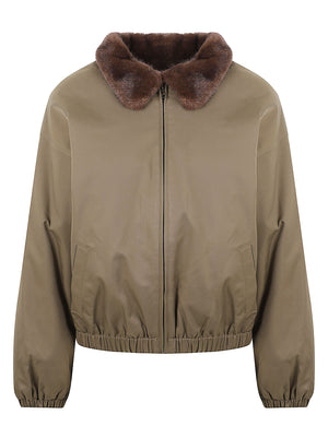 GIACCA BOMBER DONNA ECO FUR - ELEH<BR/> EFW260010 MILITARE ELEH