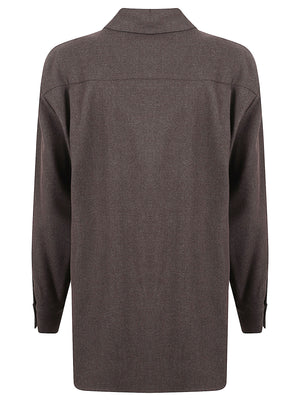 CAMICIA DONNA OVERSIZE - ELEH EFW260228 MORO ELEH