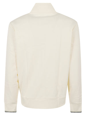 FELPA UOMO ZIP THROUGH - FRED PERRY FPJ3340 560 Ecru FRED PERRY