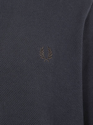 MAGLIONE UOMO GIROCOLLO PIQUE STITCH - FRED PERRY<BR/> FPK1309 421 NAVY FRED PERRY
