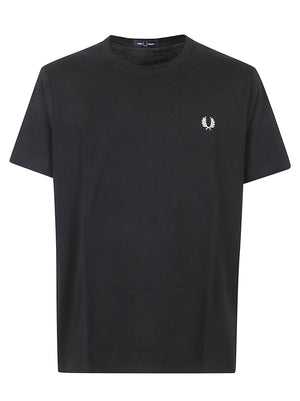 MAGLIETTA UOMO A MANICA CORTA - FRED PERRY<BR/> FPM1600V 102 Black FRED PERRY