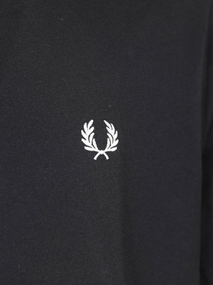 MAGLIETTA UOMO A MANICA CORTA - FRED PERRY<BR/> FPM1600V 102 Black FRED PERRY
