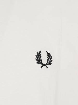 MAGLIETTA UOMO A MANICA CORTA - FRED PERRY FPM1600V 129 Snow White FRED PERRY