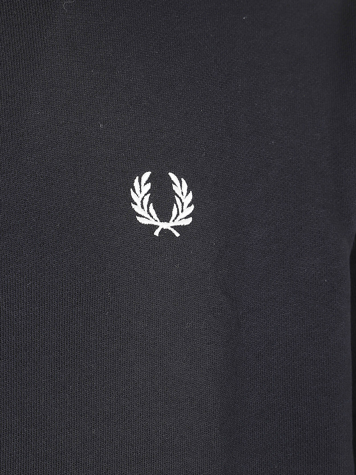 FELPA UOMO CON CAPPUCCIO TIPPED HOODED - FRED PERRY<BR/> FPM3492 102 Black FRED PERRY
