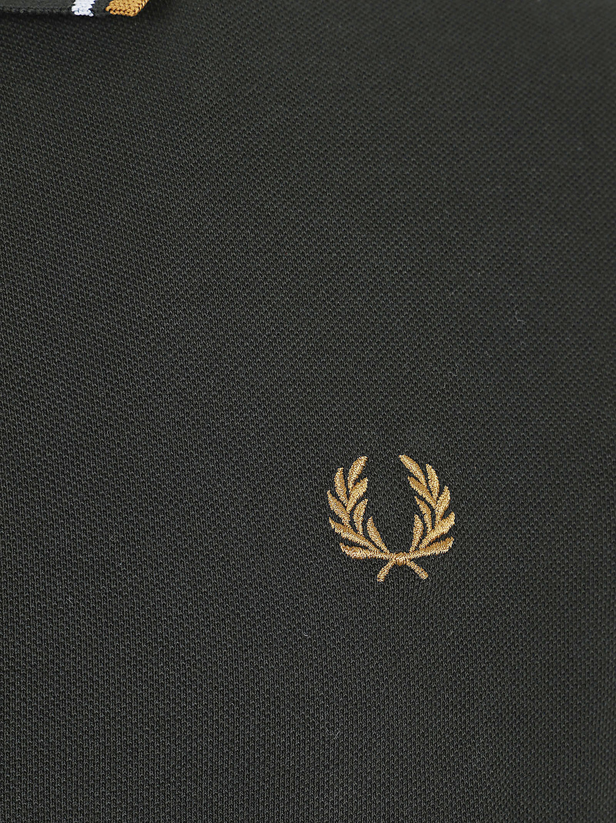 POLO UOMO A MANICA CORTA TWIN TIPPED - FRED PERRY<BR/> FPM3600 78C NTGRN-DSKBL-DKCA FRED PERRY