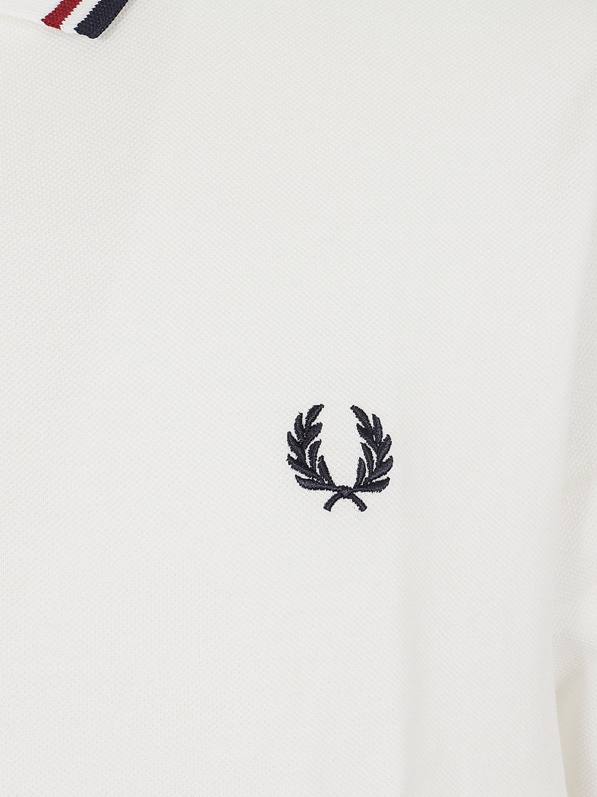 POLO UOMO A MANICA CORTA TWIN TIPPED - FRED PERRY<BR/> FPM3600 T60 SNWHT-BRED-NVY FRED PERRY