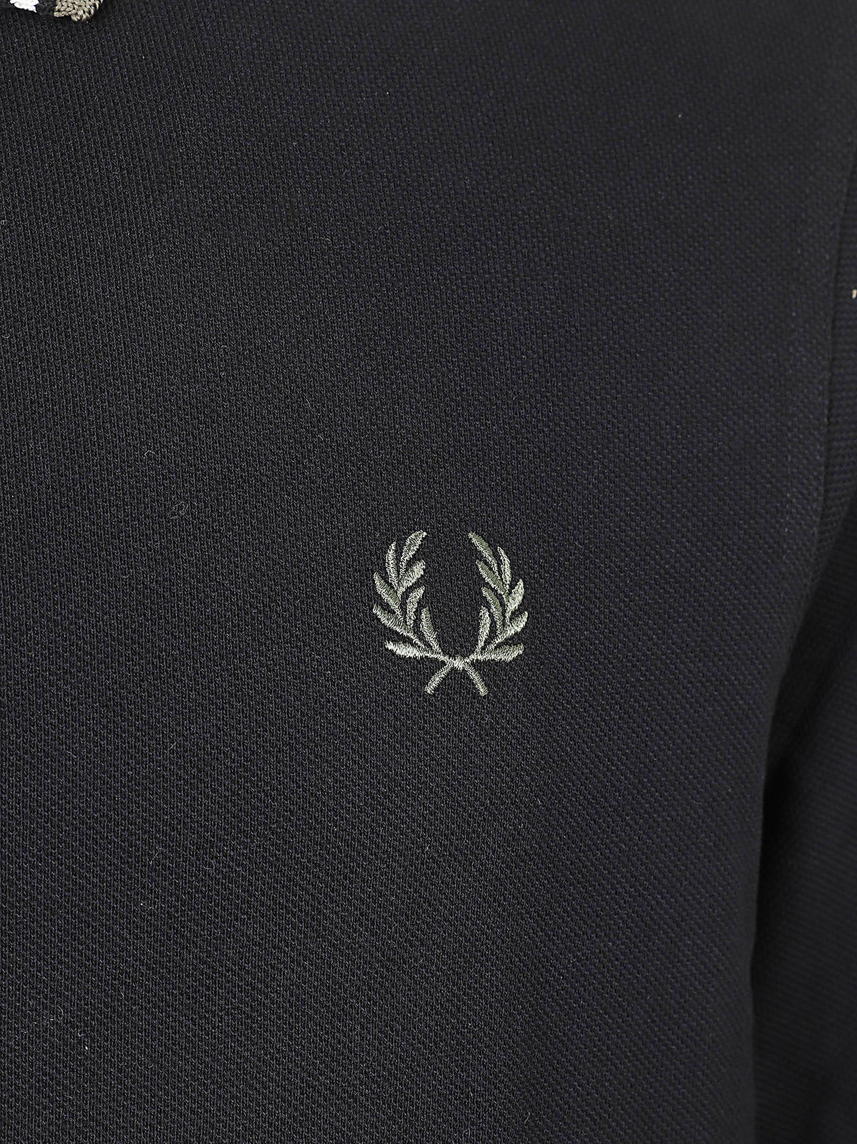 POLO UOMO A MANICA CORTA TWIN TIPPED - FRED PERRY<BR/> FPM3636 W54 BLK-ECR-LRLWGREN FRED PERRY