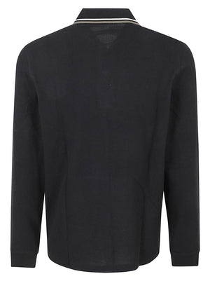 POLO UOMO A MANICA CORTA TWIN TIPPED - FRED PERRY<BR/> FPM3636 W54 BLK-ECR-LRLWGREN FRED PERRY