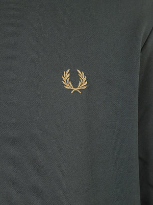 FELPA UOMO GIROCOLLO CREW NECK - FRED PERRY FPM7535 78C NTGRN-DSKBL-DKCA FRED PERRY