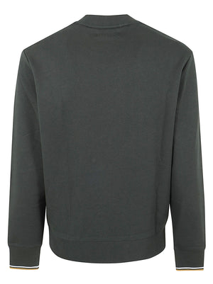 FELPA UOMO GIROCOLLO CREW NECK - FRED PERRY FPM7535 78C NTGRN-DSKBL-DKCA FRED PERRY