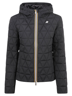 GIACCA DONNA LIL DIAMOND QUILTED WARM - KWAY K2136EW USY BLACK PURE KWAY